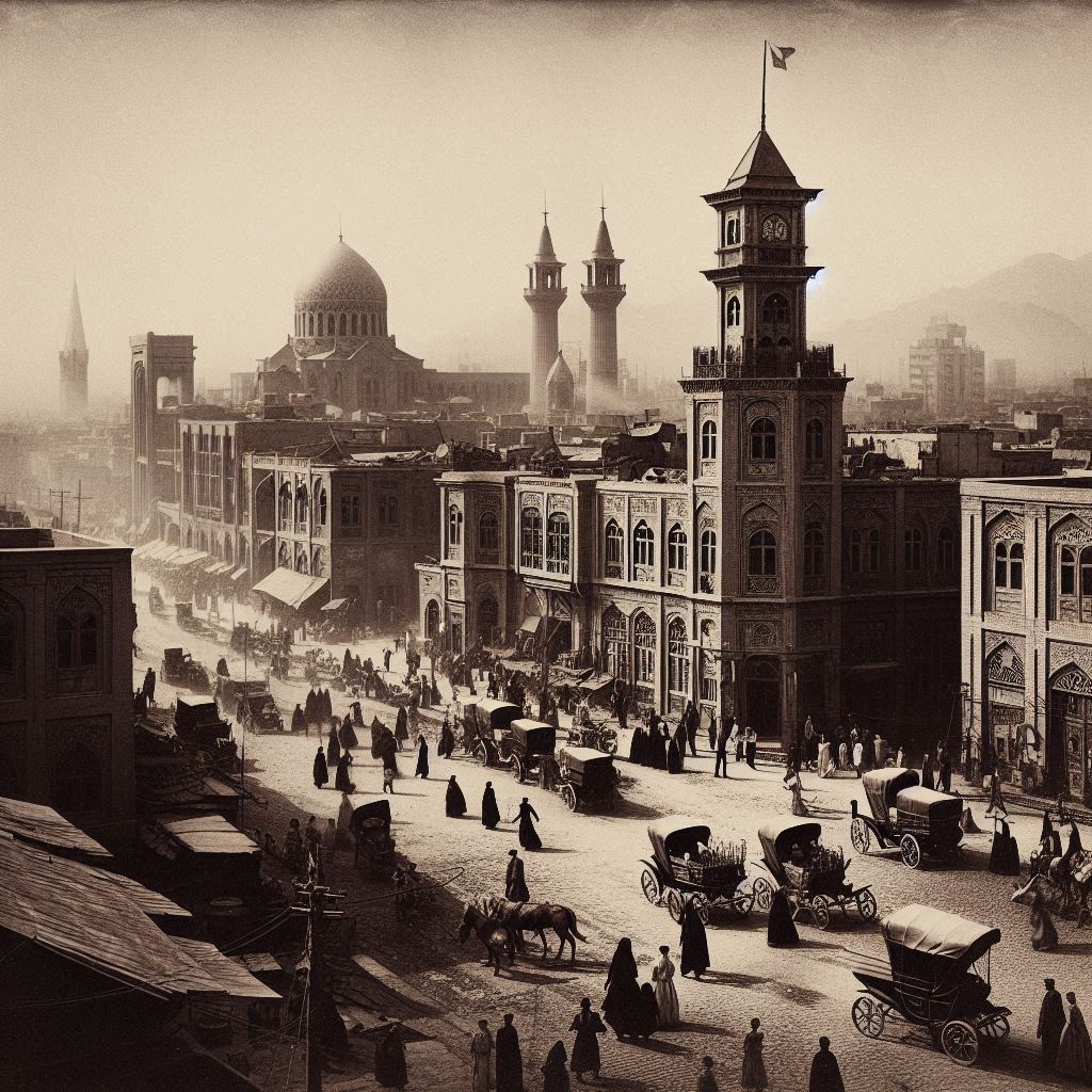 تصاویر جالبی از تهران قدیم ساخته شده توسط هوش مصنوعی