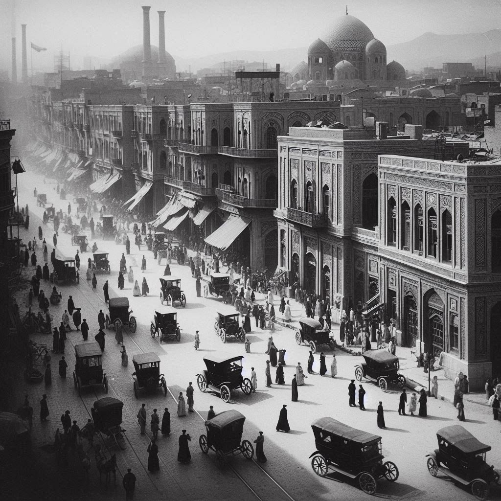 تصاویر جالبی از تهران قدیم ساخته شده توسط هوش مصنوعی
